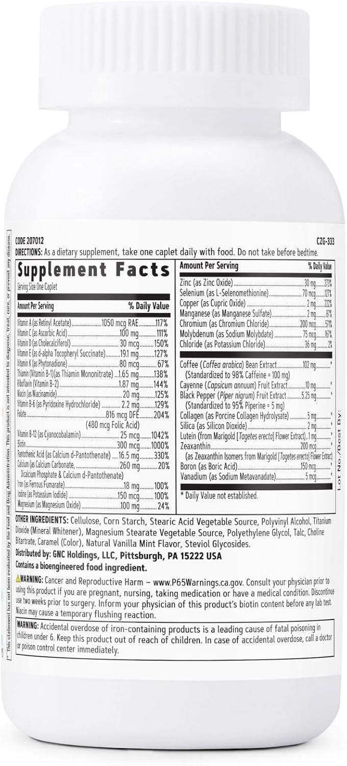 Gnc Women'S, Multi Energy & Metabolism, 1 Daily, 60 Count : Health & Household