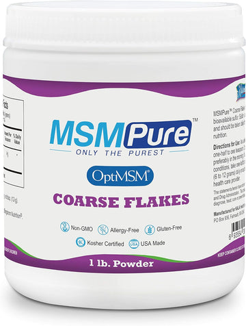 Kala Health Msmpure Coarse Powder Flakes, Organic Sulfur Crystals, 99.