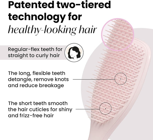 Tangle Teezer Plant-Based Ultimate Detangler Brush, Dry & Wet Hair Brush, Eliminates Knots & Reduces Breakage For Colour-Treated, Fine & Fragile Hair Types, Matcha Green