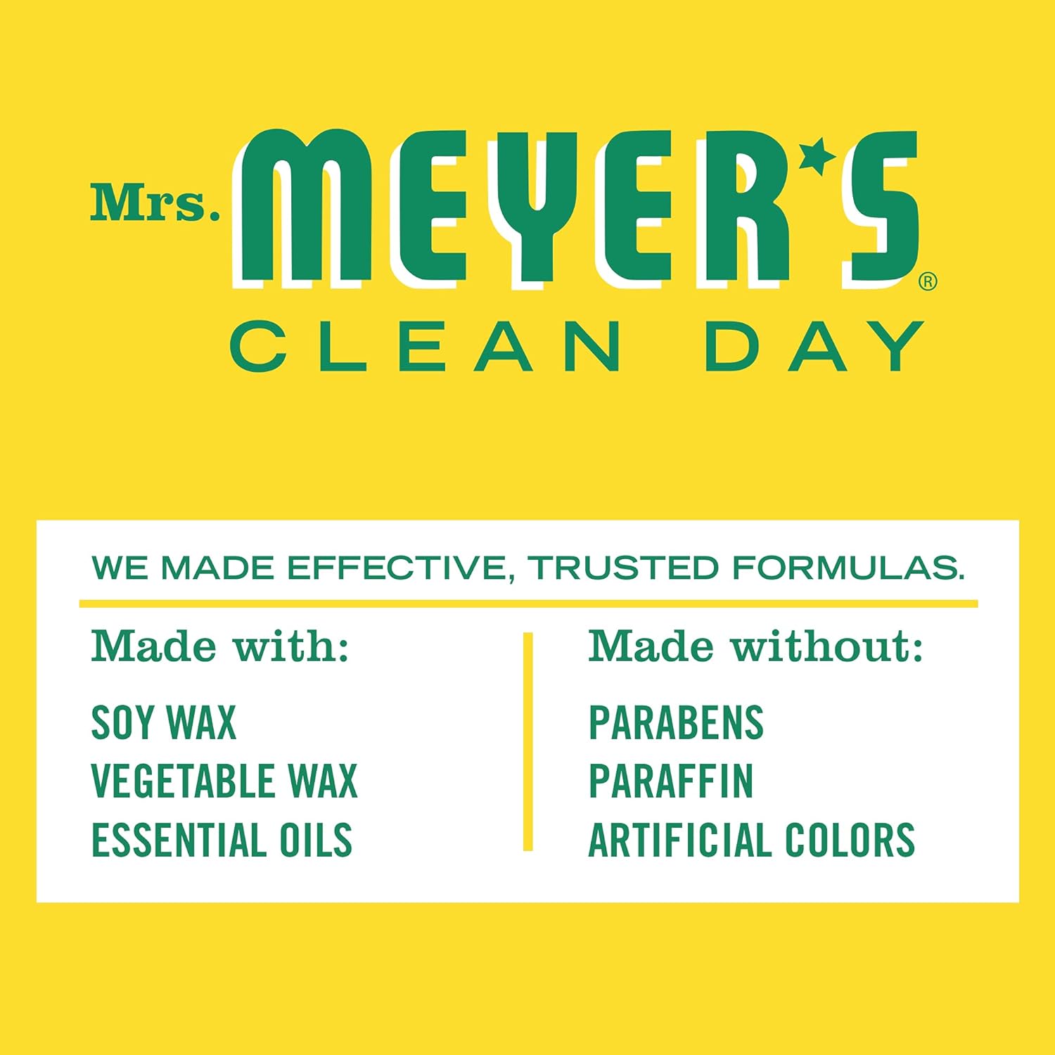 MRS. MEYER'S CLEAN DAY Soy Tin Candle, 12 Hour Burn Time, Made with Soy Wax and Essential Oils, Honeysuckle, 2.9 oz : Home & Kitchen