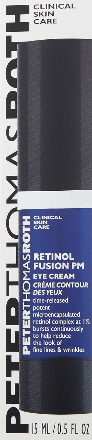 Peter Thomas Roth Retinol Fusion Pm Eye Cream, 1% Microencapsulated Retinol Complex For Fine Lines, Wrinkles, Darkness And Puffiness, Night Cream For Eyes