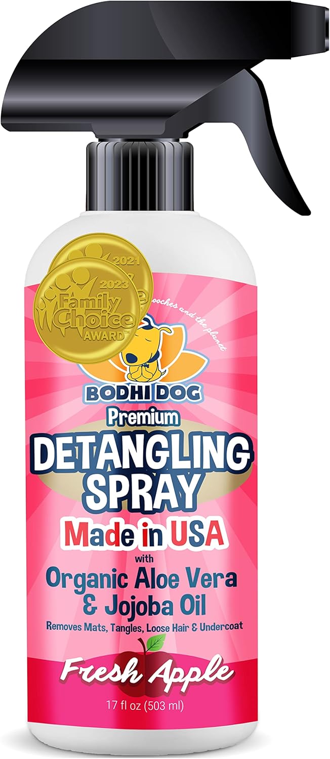 Bodhi Dog Detangling Spray | Dog And Cat Fur & Hair Detangler Spray | Detangling Spray For Dog & Cat Grooming Essentials | Made In Usa