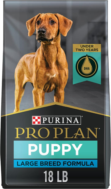 Purina Pro Plan Large Breed Dry Puppy Food, Chicken and Rice Formula - 18 lb. Bag