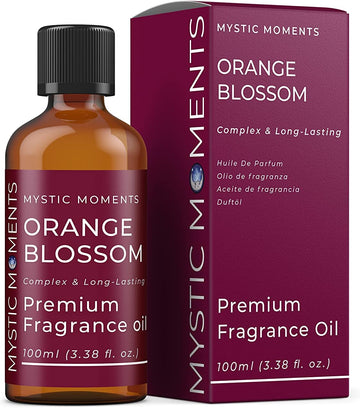 Mystic Moments | Orange Blossom Fragrance Oil - 100ml - Perfect for Soaps, Candles, Bath Bombs, Oil Burners, Diffusers and Skin & Hair Care Items