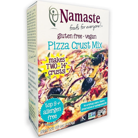 Namaste Foods, Gluten Free Pizza Crust Mix, Allergen-Free, 16-Ounce (Pack of 6)