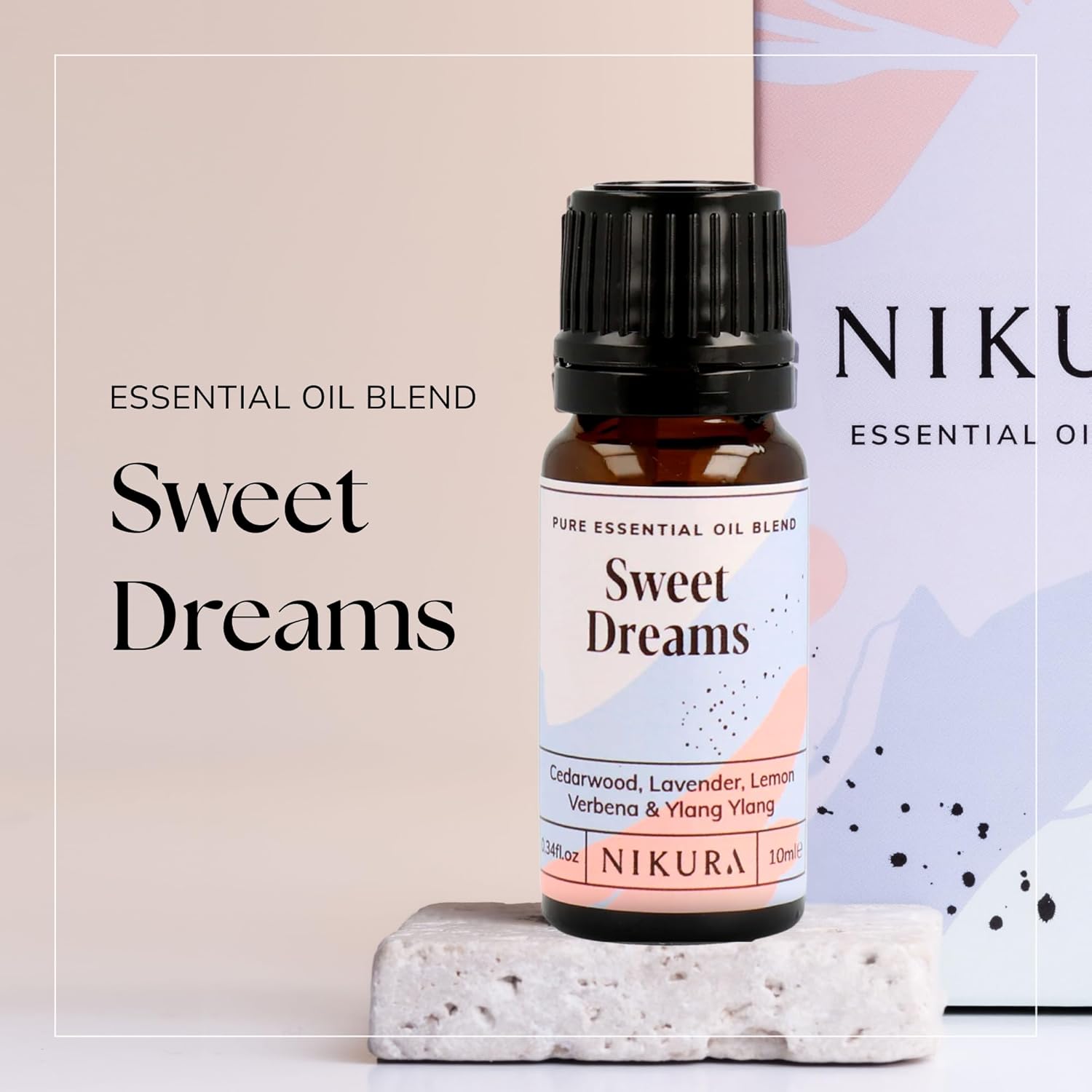 Nikura Sweet Dreams Essential Oil Blend - 10ml | Made from Cedarwood, Lavender, Lemon Verbena, Ylang Ylang | for Sleep, Aromatherapy, Diffusers, Soap Making, Candle Making | Vegan & UK Made : Amazon.co.uk: Health & Personal Care