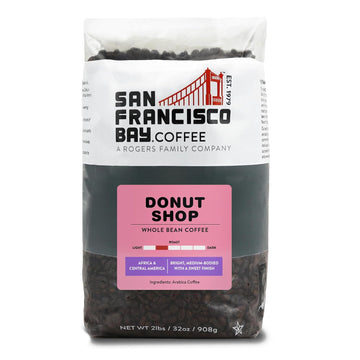 San Francisco Bay Whole Bean Coffee - Donut Shop (2lb Bag), Medium Light Roast