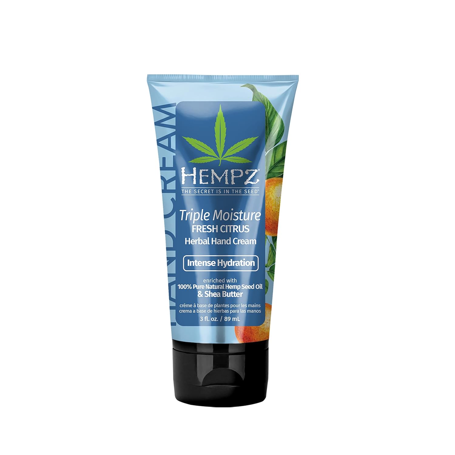 Hempz Daily Moisturizing Triple Moisture Fresh Citrus Hand Cream For Dry, Cracked Hands (3 Oz) – Non-Greasy Crème For Women Or Men With Dry Or Sensitive Skin