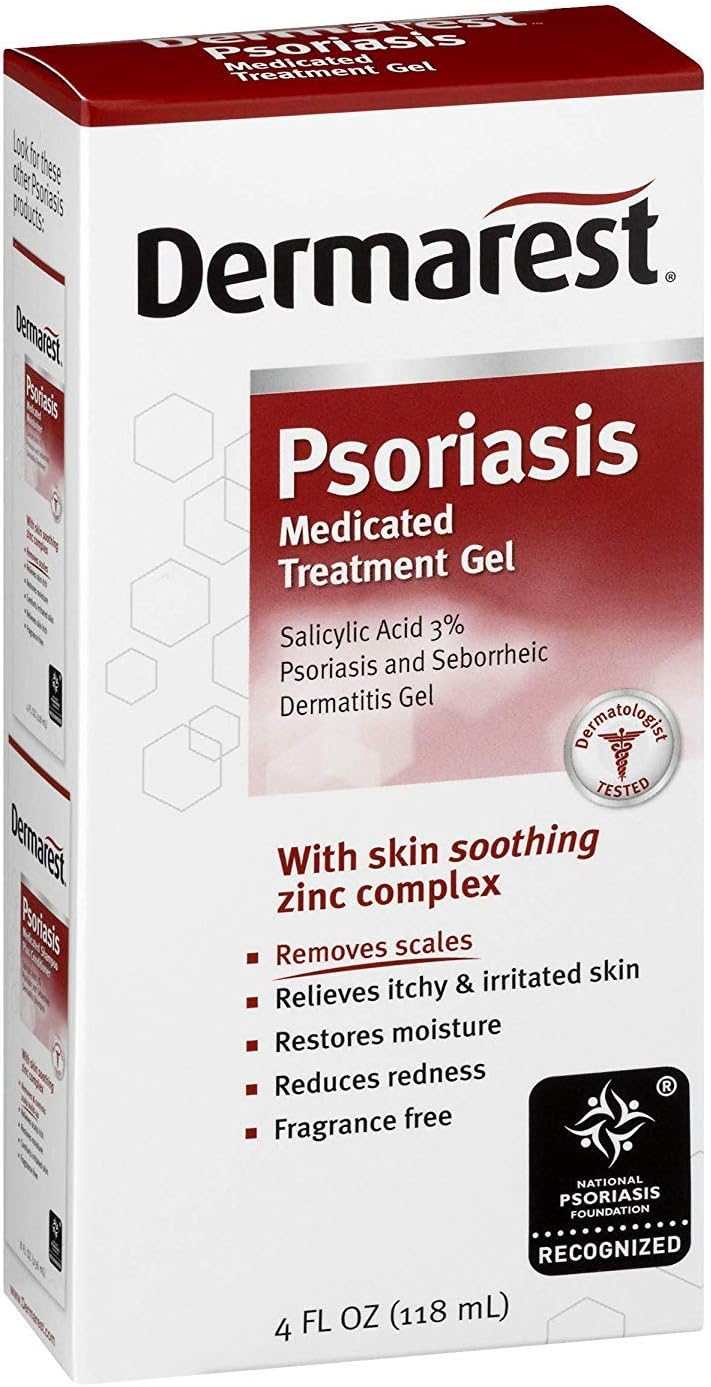 Dermarest Psoriasis Medicated Treatment Gel, 4 oz (Pack of 6) : Health & Household