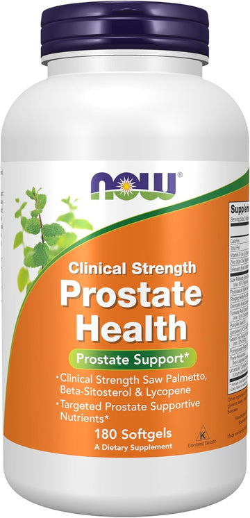 Now Foods Supplements, Prostate Health, Clinical Strength Saw Palmetto, Beta-Sitosterol & Lycopene