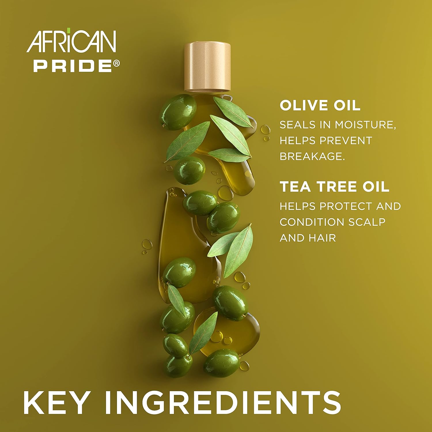 African Pride Olive Miracle Growth Oil (3 Pack). Contains Olive oil and Tea Tree to seal in moisture. 8 oz. : Beauty & Personal Care