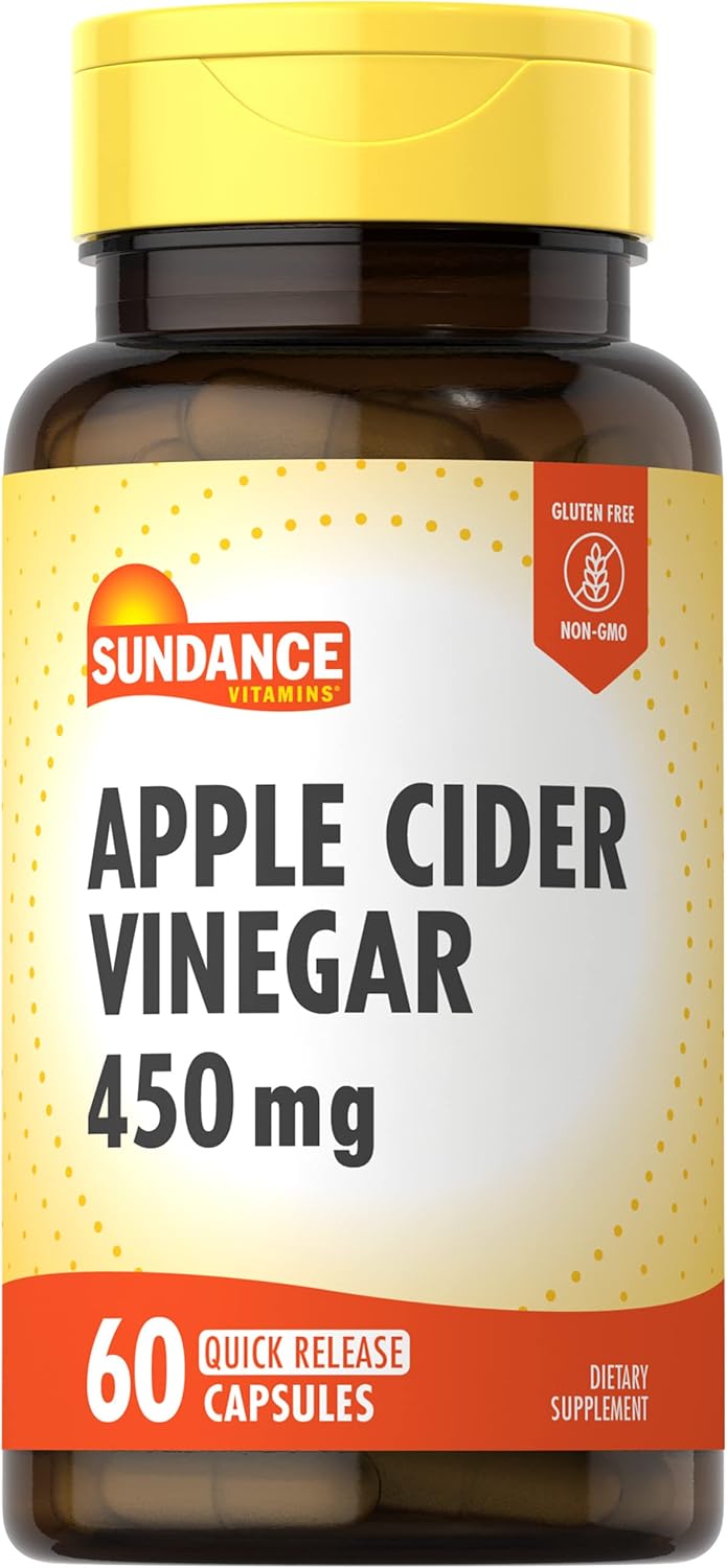 Sundance Apple Cider Vinegar Capsules | 60 Count | Non-Gmo And Gluten Free Supplement