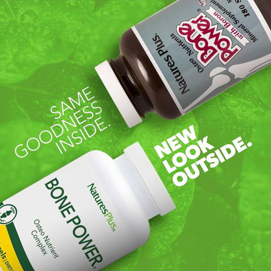 Natures Plus Bone Power With Boron - 1000 Mg Calcium, 180 Softgels - Bone & Joint Support Supplement, Liquid Calcium For Maximum Absorption - Milk Free, Gluten-Free - 45 Servings