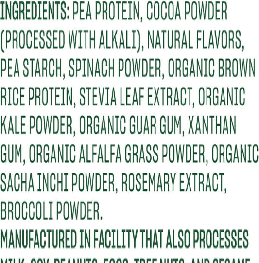 Vega Protein and Greens Protein Powder, Chocolate - 20g Plant Based Pr