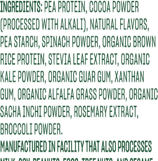 Vega Protein And Greens Protein Powder, Chocolate - 20G Plant Based Protein Plus Veggies, Vegan, Non Gmo, Pea Protein For Women And Men, 1Lbs (Packaging May Vary)