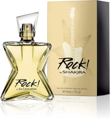 Shakira Perfumes - Rock By Shakira For Women - Long Lasting - Fresh, Femenine And Dynamic Fragance - Floral And Fruity Notes - Ideal For Day Wear - 50 Ml