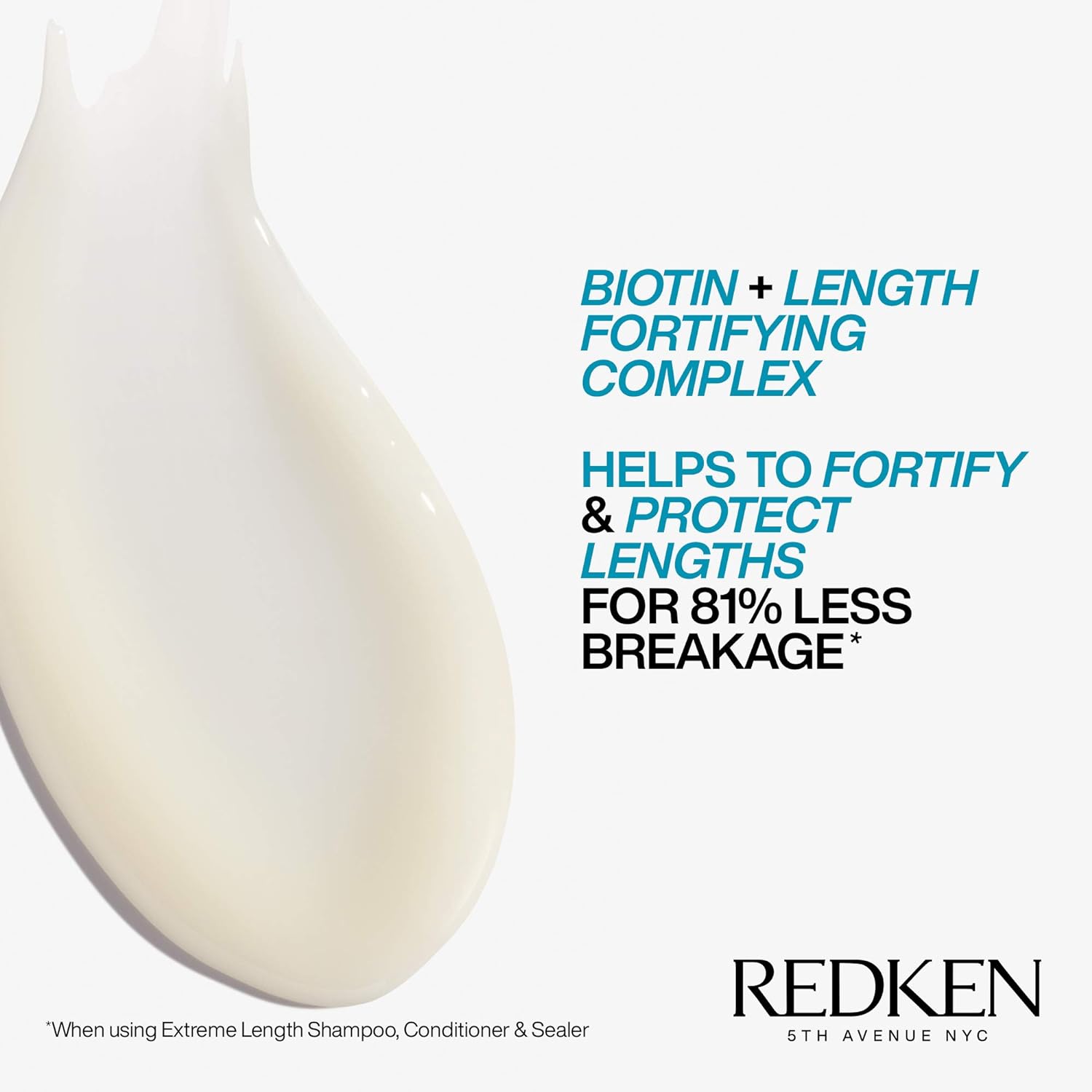 Redken Extreme Length Leave-In Conditioner | For Hair Growth | Seals Split Ends & Prevents Breakage | Infused With Biotin | 5.1 Fl Oz : Beauty & Personal Care