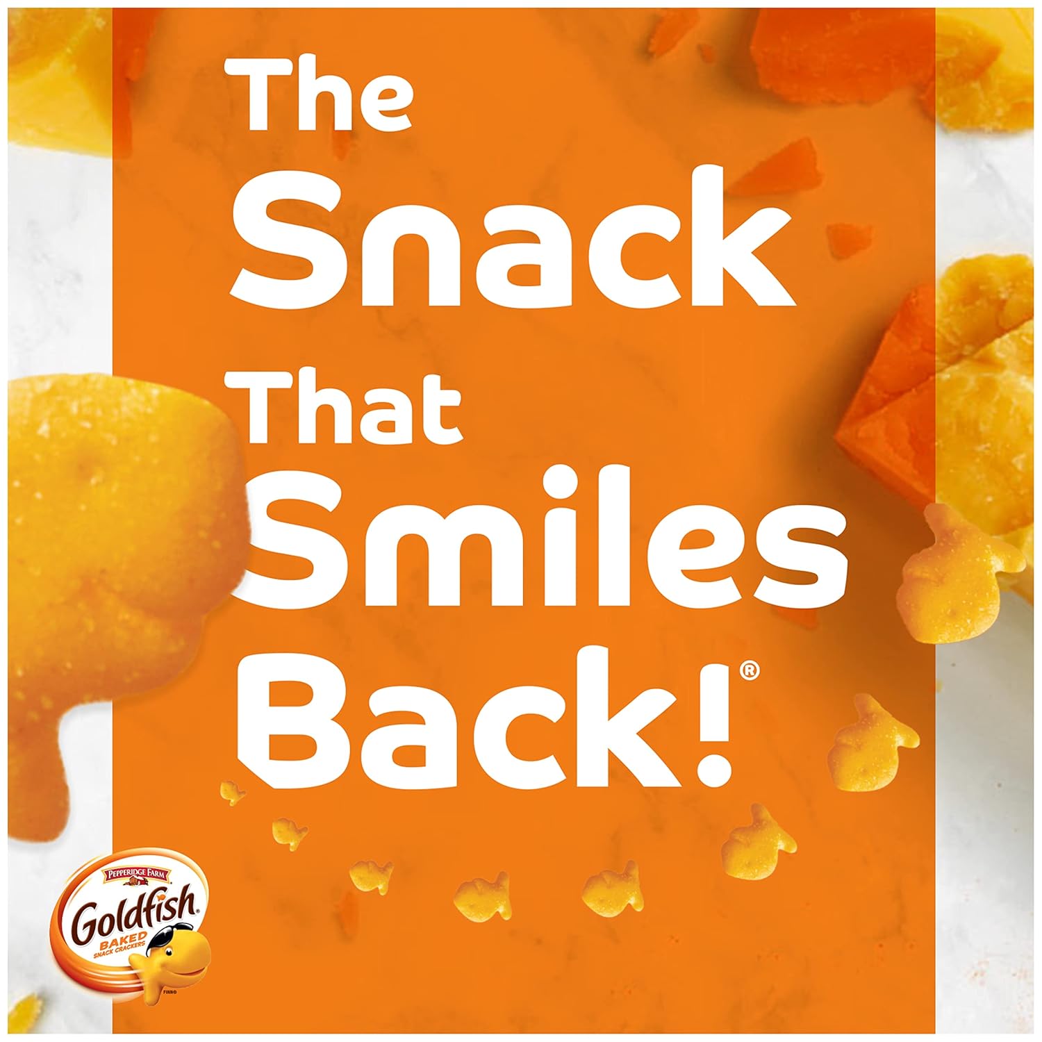 Goldfish Colors Cheddar Cheese Crackers, Baked Snack Crackers, 6.6 Oz Bag (Pack Of 6)