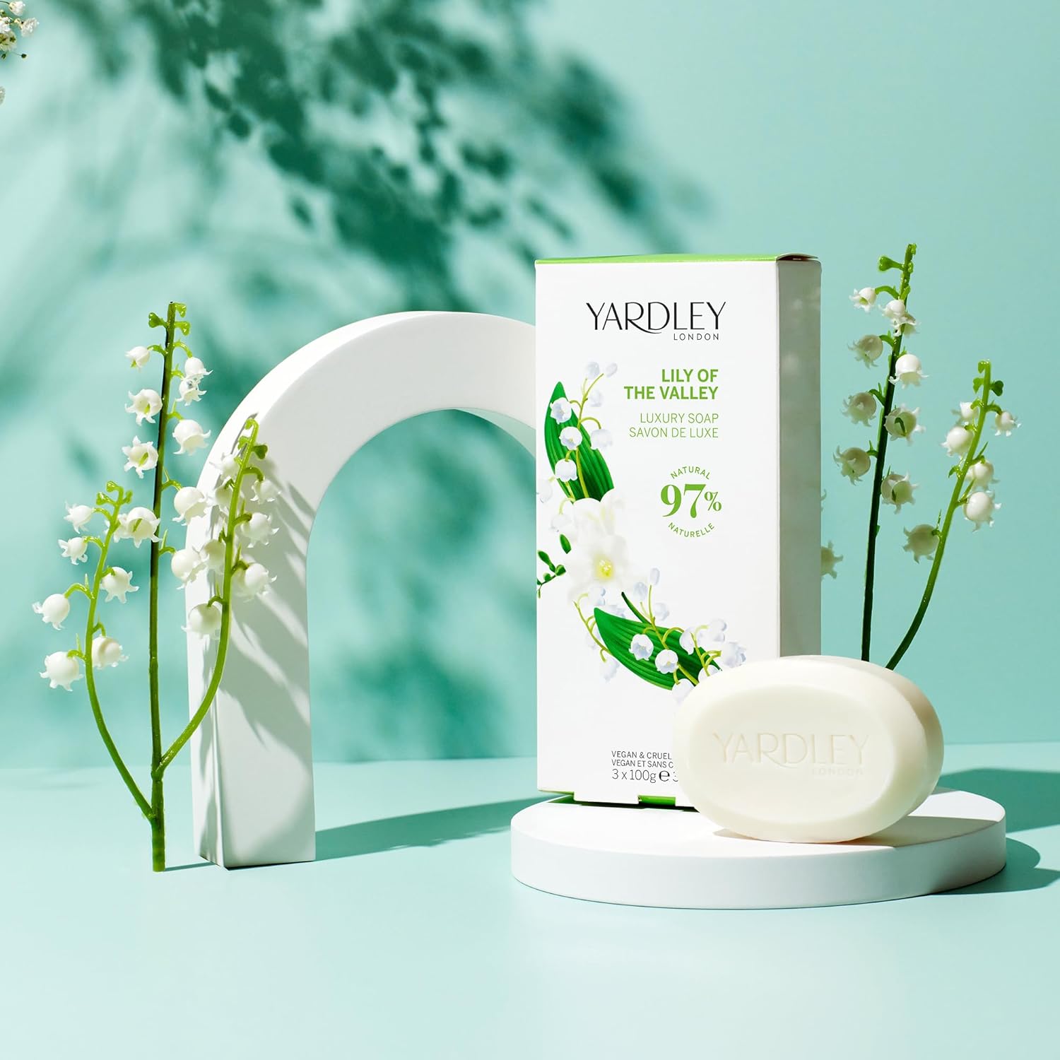 Yardley London Lily of the Valley Soap, Moisturising Solid Soap Bar for Women, Finely Milled Soap Bar with Notes of Pear and Freesia 3x100g : Amazon.co.uk: Beauty