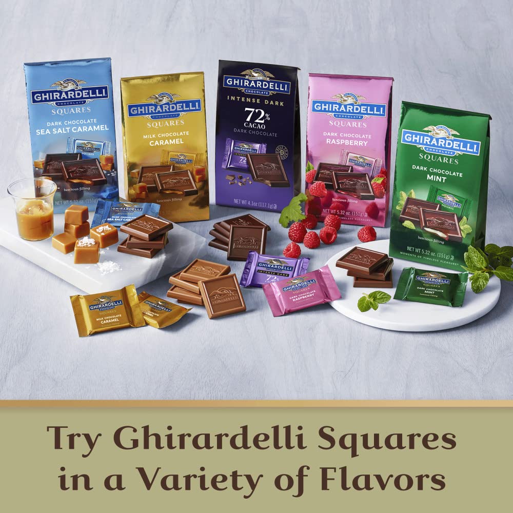 Ghirardelli Premium Assorted Chocolate Squares, Chocolate Assortment, 4.85 Oz Bag (6 Bags)