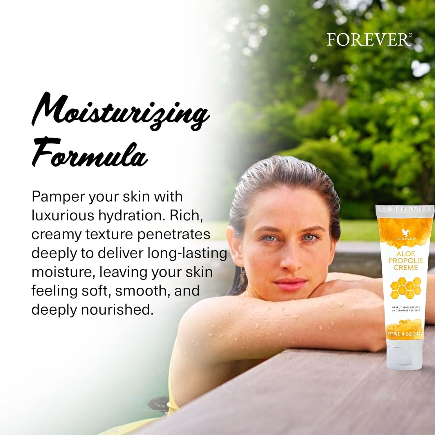 Forever Living - Aloe Propolis Creme, Skin Nourishment With Aloe Vera And Bee Propolis, Moisturizing Cream With Vitamins A, E, C, 4 Oz : Beauty & Personal Care