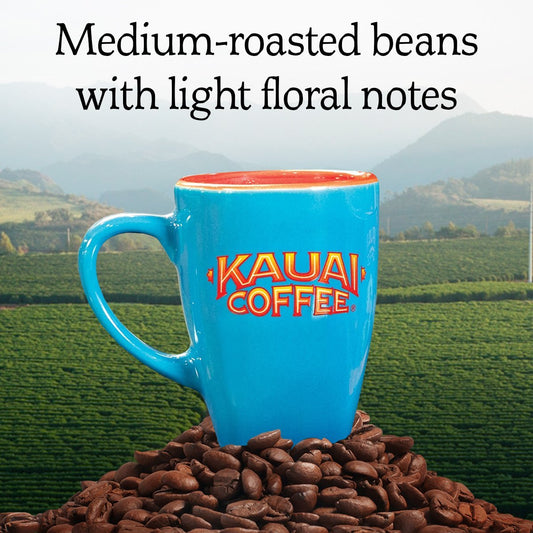 Kauai Coffee Koloa Estate Medium Roast - Whole Bean Coffee, 10 oz Package