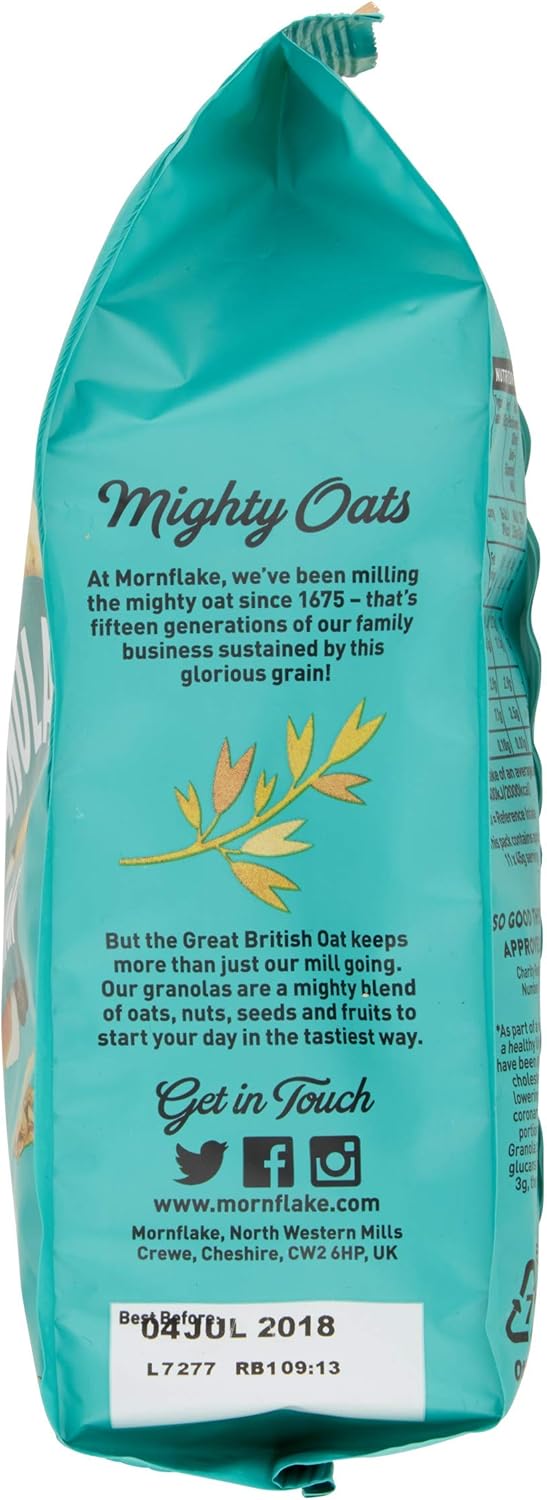 Mornflake - Crunchy Hawaiian Granola. 12x 500g Sachets Bags. High Fibre Granola Cereal Multipack, Breakfast Granola with Raisins, Banana, Pineapple & Coconut, All Natural Ingredients (Pack of 12) : Amazon.co.uk: Grocery