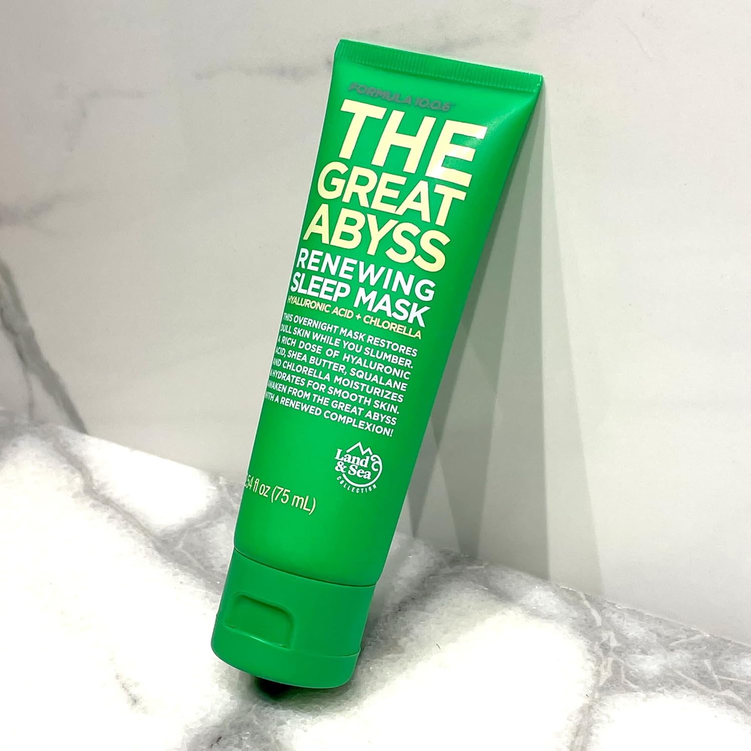 Formula 10.0.6 The Great Abyss Renewing Sleep Mask Hyaluronic Acid + Chlorella, Moisturizing Skin Treatment Mask : Beauty & Personal Care