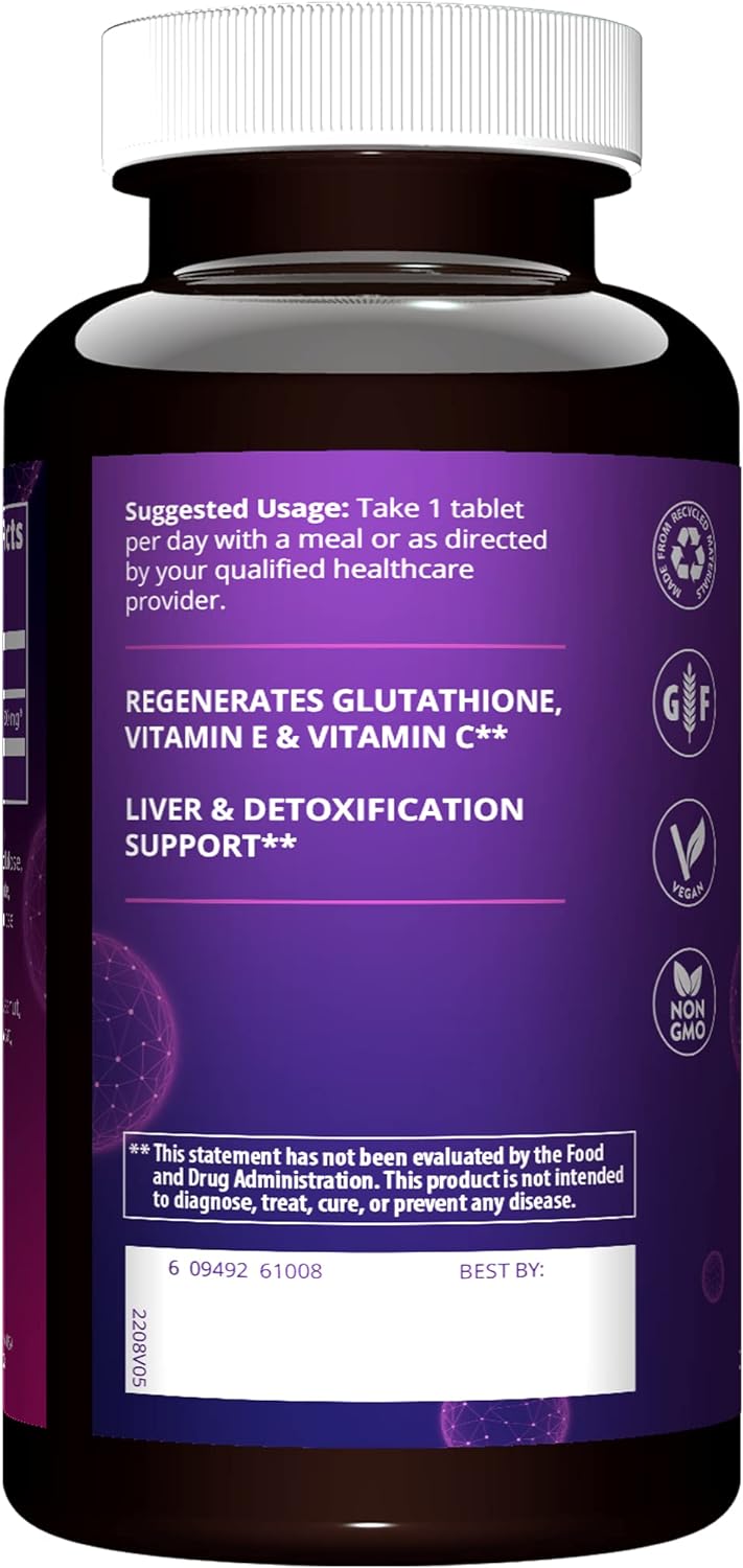 MRM Nutrition Alpha Lipoic Acid | 300mg ALA | Cell Protection | Liver Health + detoxification | Potent antioxidant | Vitamin C + E Regeneration | 30 Servings