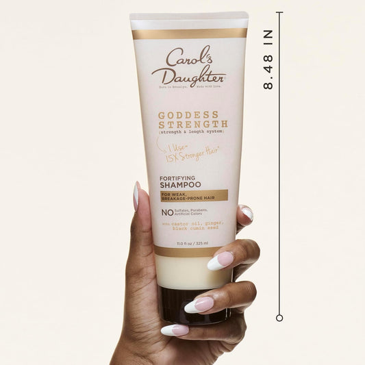 Carol'S Daughter Goddess Strength Ultra Shield Pre Poo Hair Treatment For Waves, Coils And Curls, Protective Hair Detangler With Castor Oil, 10.2 Fl Oz