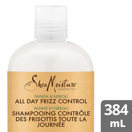 Sheamoisture Frizz Control Shampoo For Frizz Prone Hair Papaya And Neroli Sulfate Free Shampoo 13 Oz