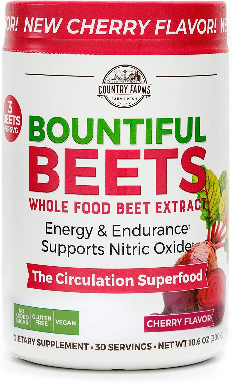 COUNTRY FARMS Bountiful Beets, Wholefood Beet Extract Superfood, Helps