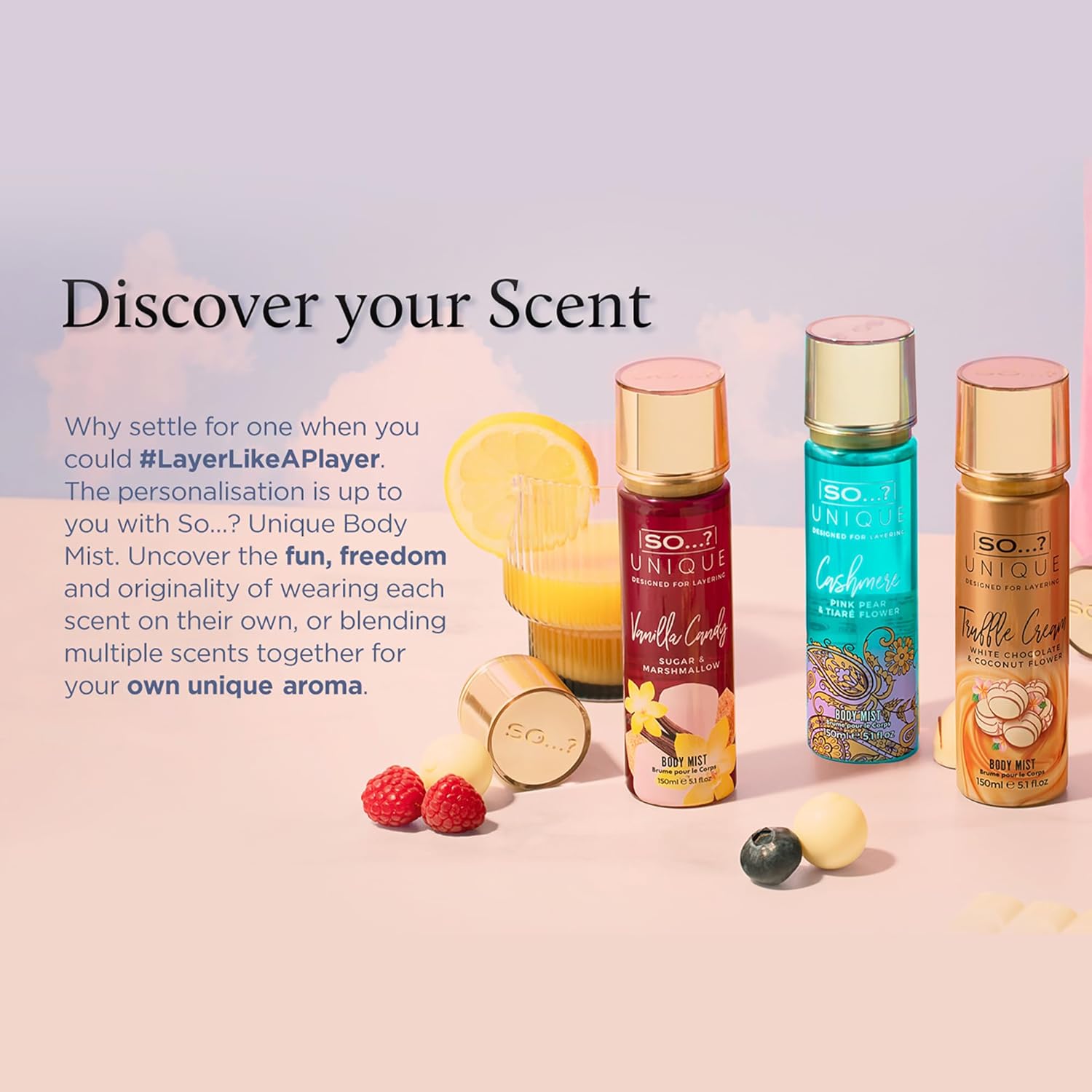 So... Unique Coral Daisy Body Mist - Perfume For Women - Gourmand Fruity Vanilla Perfume - Gifts- Body Spray For Women - 5.1 Oz : Beauty & Personal Care
