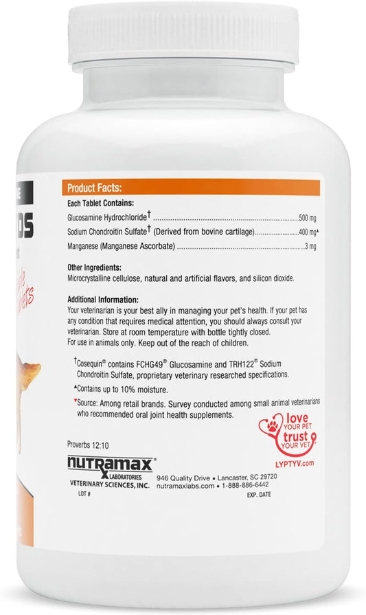 Nutramax Cosequin Ds Joint Health Supplement For Dogs - With Glucosamine And Chondroitin, 250 Chewable Tablets