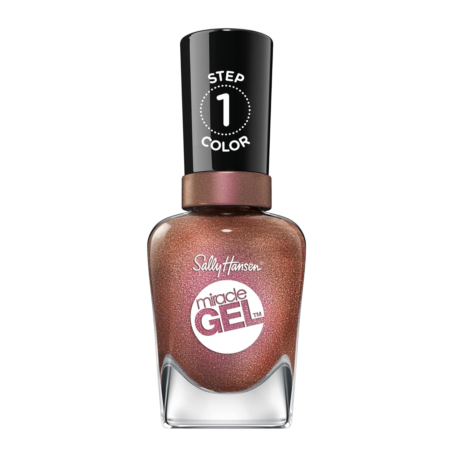 Sally Hansen Miracle Gel™, Shell Party, Long Lasting, Gel-Like Formula, No Uv Lamp Needed, Brown Nail Polish