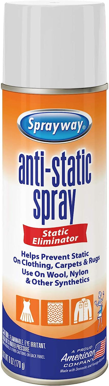 Sprayway SW956R Residue-Free Anti-Static Spray, Reduce Static Cling, Eliminate Static Shock, 6 Oz