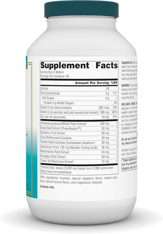 Source Naturals Wellness Immune Chewable, Great-Tasting Defense Complex* - 60 Wafers