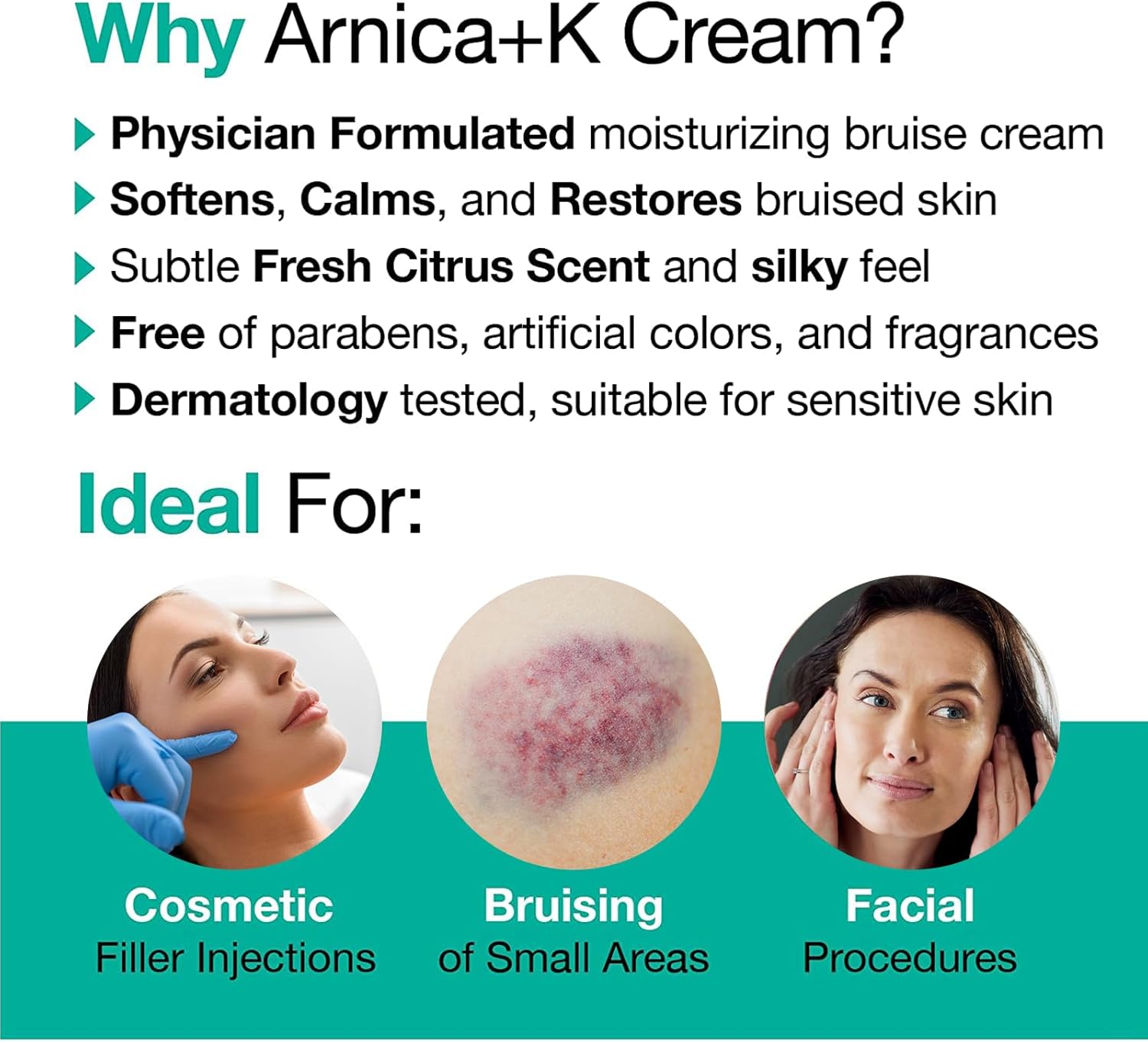 VitaMedica Arnica Filler Kit for Bruising Redness and Swelling | 0.5 Oz Cream Tube | 30Ct Blister Pack of Tablets | Injectables | Homeopathic Remedy | Plant Based Natural Formula | 2 Piece Bundle : Health & Household