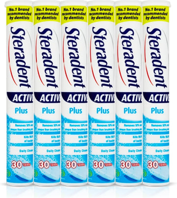 Steradent Active Plus Denture Daily Cleansing 30 Tablets (Pack Of 6)