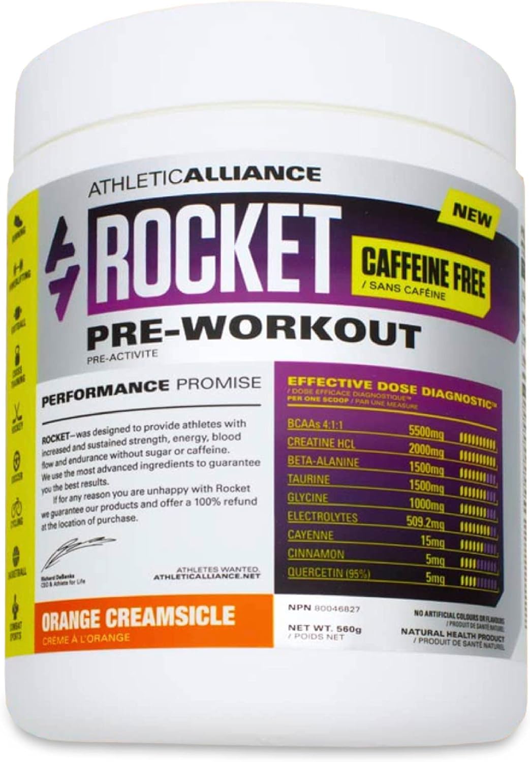 Athletic Alliance Rocket - Orange Creamsicle - 60 Servings - 100% Natu