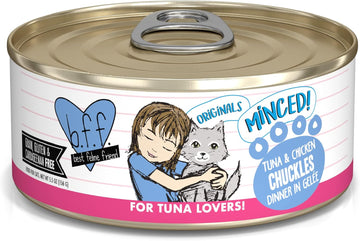 Weruva Best Feline Friend (B.F.F.) Tuna & Chicken Chuckles With Tuna & Chicken In Gelée Cat Food, 5.5Oz Can (Pack Of 24)