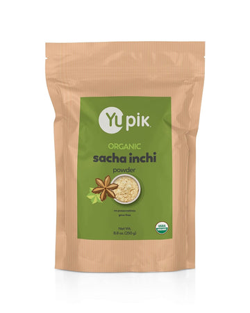 Yupik Organic Powder Superfood, Sacha Inchi, 8.8 Oz, Non-Gmo, Vegan, Gluten-Free