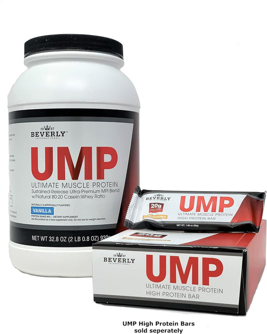 Beverly International UMP Protein Powder, Vanilla. Unique Whey-Casein