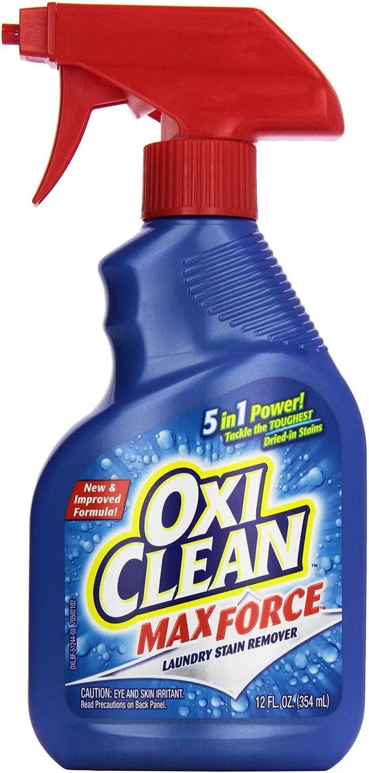 OxiClean Max Force Laundry Stain Remover Spray 12 Ounce (Pack of 3)