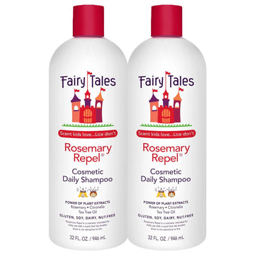 Fairy Tales Rosemary Repel Daily Kids Shampoo– Kids Like The Smell, Lice Do Not, 32 Fl Oz. (Pack Of 2)