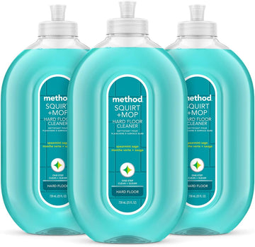 Method Squirt + Mop Hard Floor Cleaner, Spearmint Sage, 25 Ounce, 3 Pack, Packaging May Vary