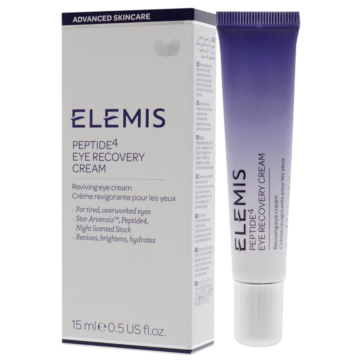 ELEMIS Peptide4 Eye Recovery Cream, Reviving Eye Cream, 0.5 Fl Oz : Beauty & Personal Care