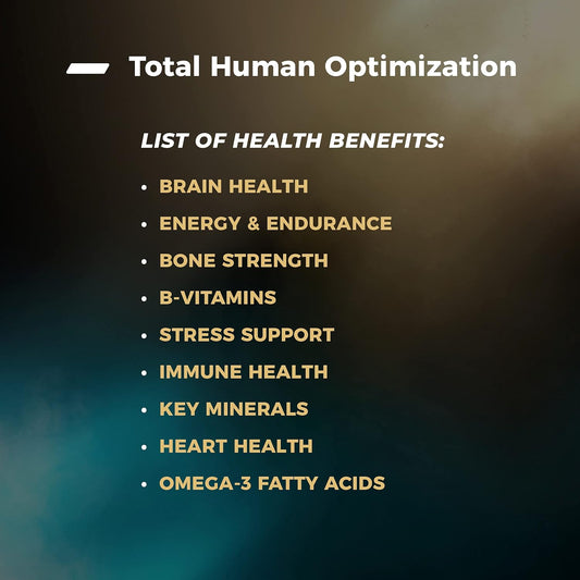 ONNIT Total Human Day and Night Vitamin Packs for Men and Women,Capsule, 30-Day Supply - Adult Multivitamin