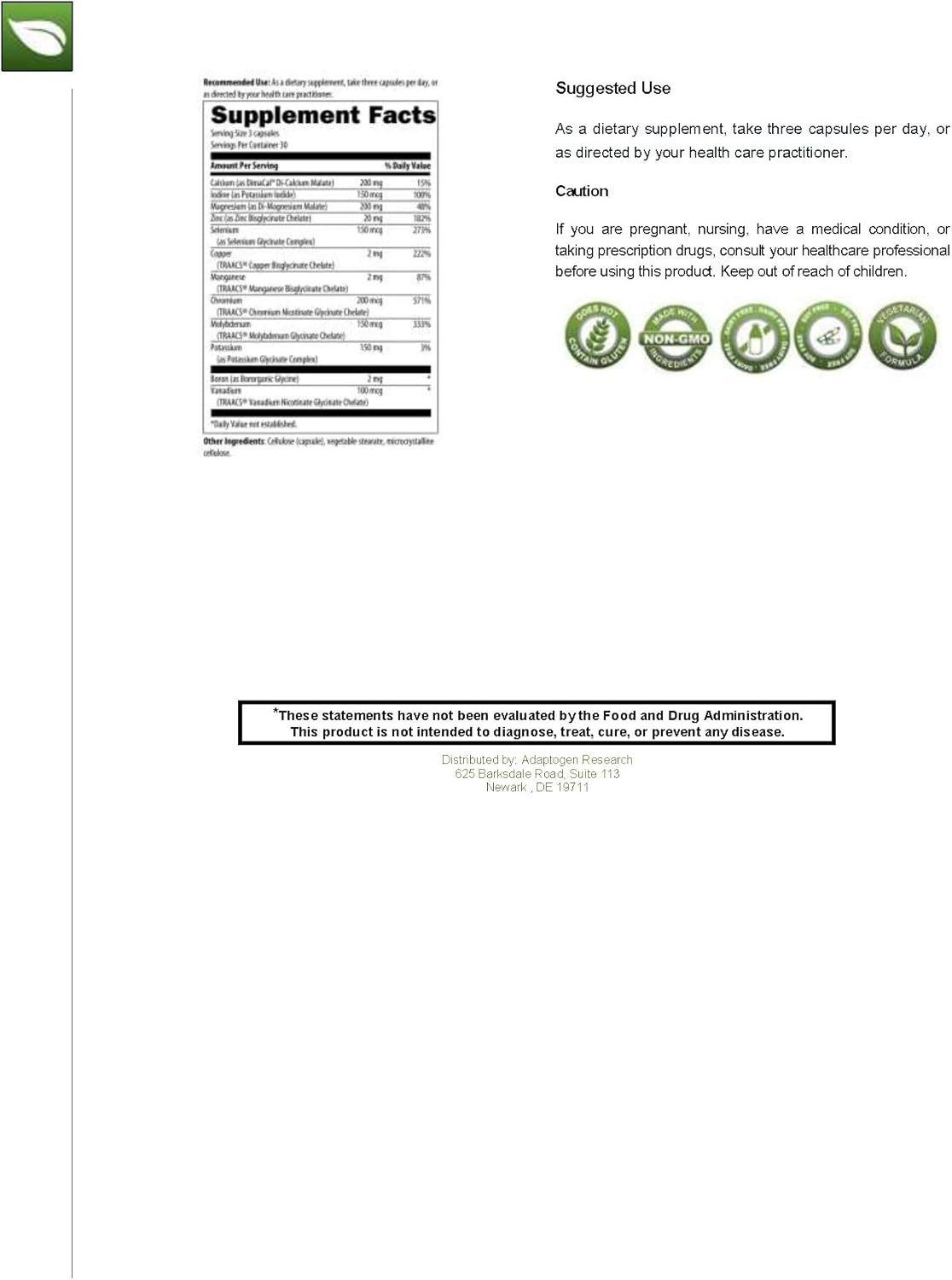 Mineral Support | Albion Chelated Multimineral Complex Without Iron | Calcium Iodine Magnesium Zinc Potassium Chromium & More | 90 Vegetarian Capsules : Health & Household