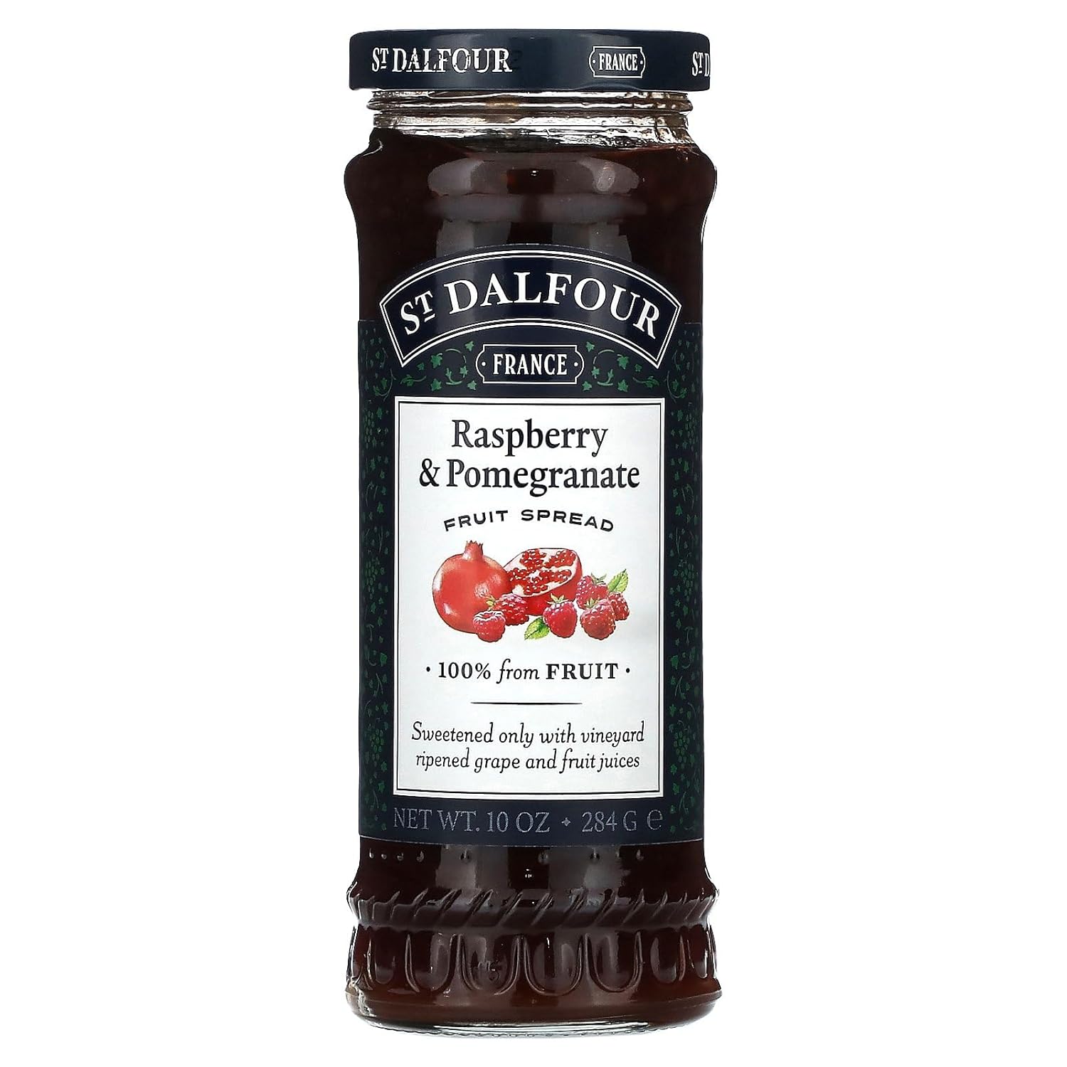 St Dalfour, Fruit Spread Red Raspberry Pomegranate, 10 Ounce